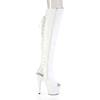 Pleaser - ADORE3019HWR Plateau Overknee Laarzen - Wit Product image